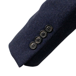 Drop 6 3 Roll 2 Button Wool Sport Coat - Navy Blue