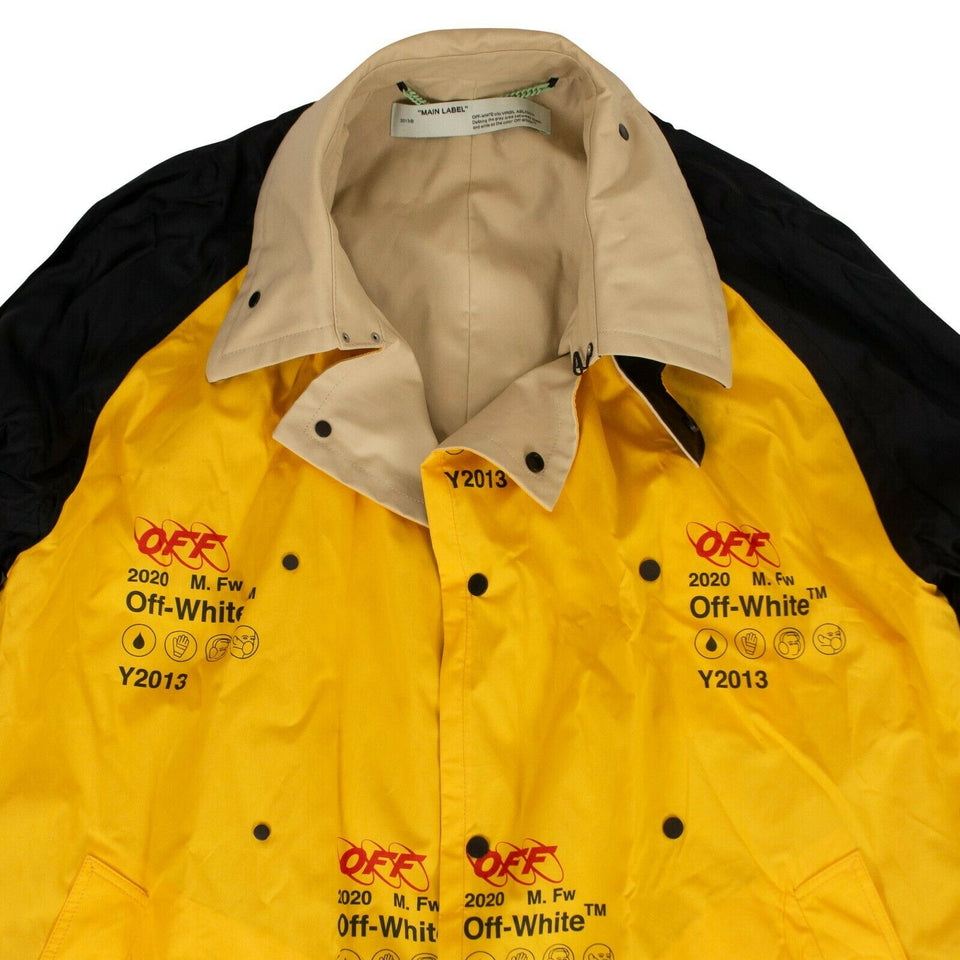 Yellow Oversized Trench Coat