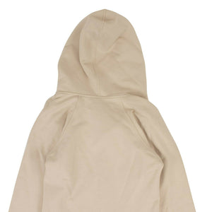 Tan Cotton Long Sleeve Hooded Midi Dress