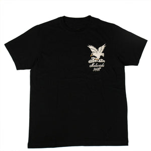 Organic Cotton Maha Eagle Chest T-Shirt - Black