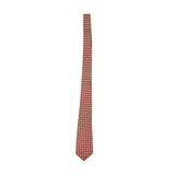 Brioni Silk Handmade Geometric Tie - Brown