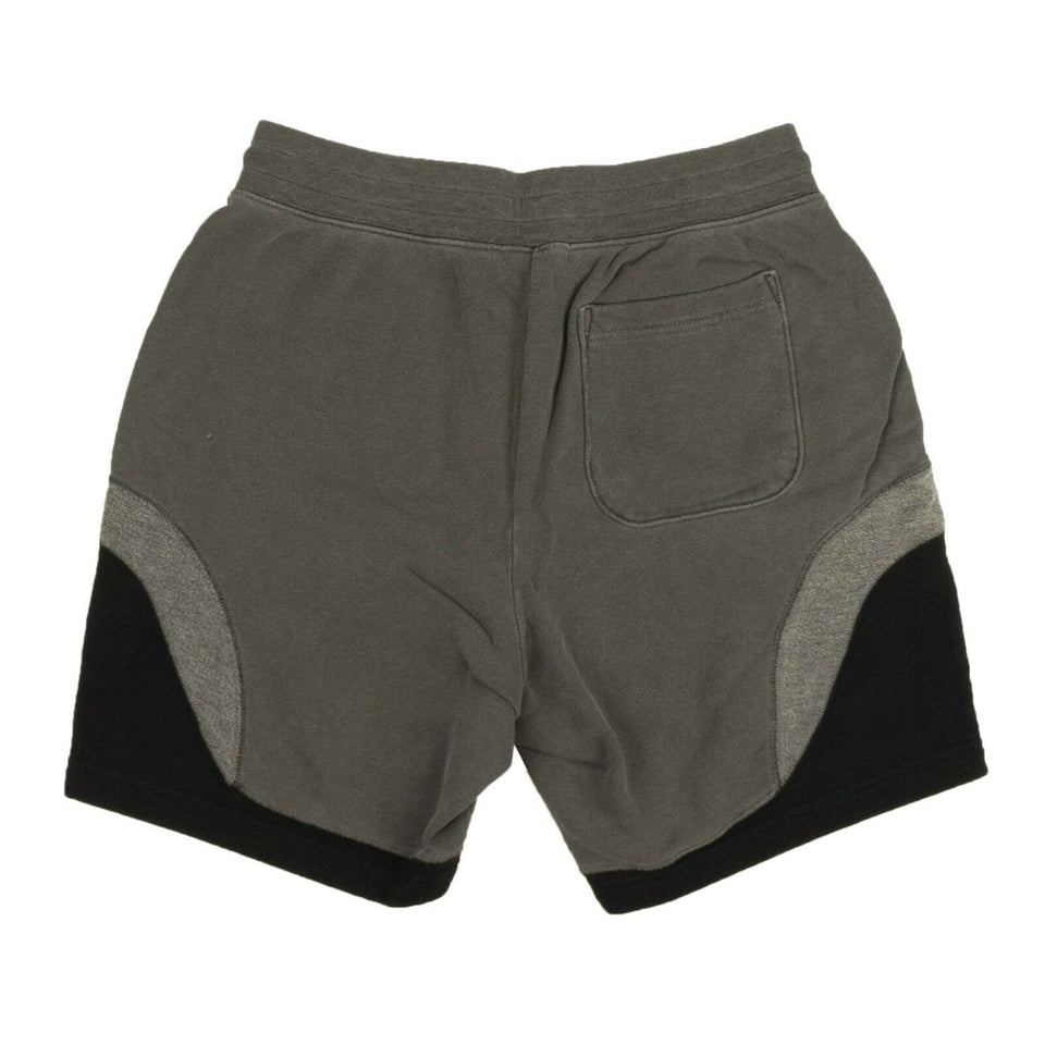 Washed Black Gray Loose Stitch Shorts