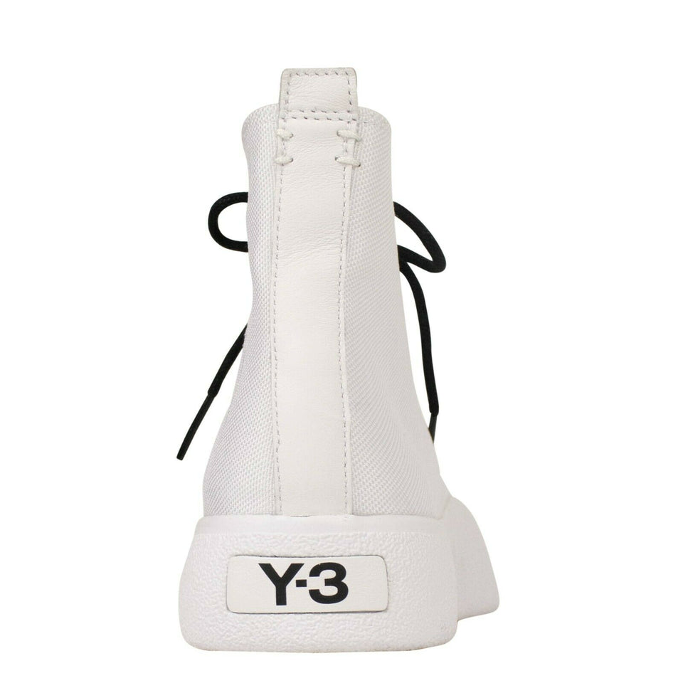 Men's Canvas 'Bashyo' High-Top Sneakers - White