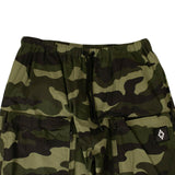 Green Camouflage Print Track Pants