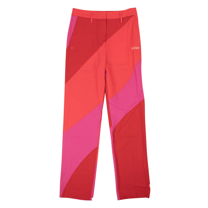 Red Fuchsia Spiral Formal Pants