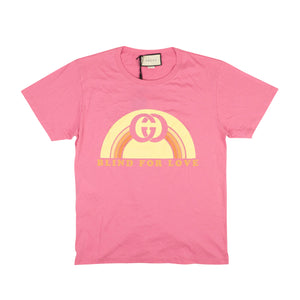 Pink Interlocking G Logo Blind for Love T-Shirt