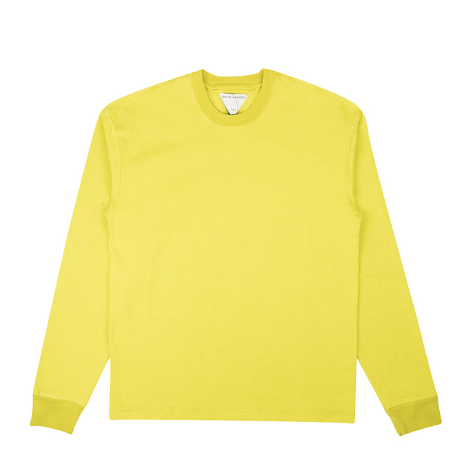 Yellow Cotton Long Sleeve T-Shirt