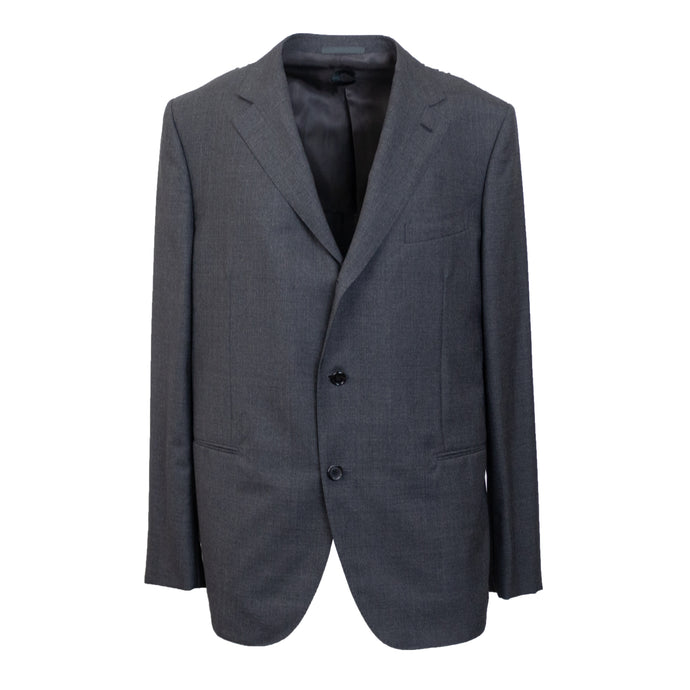 Charcoal Grey Wool Single Breasted Suit