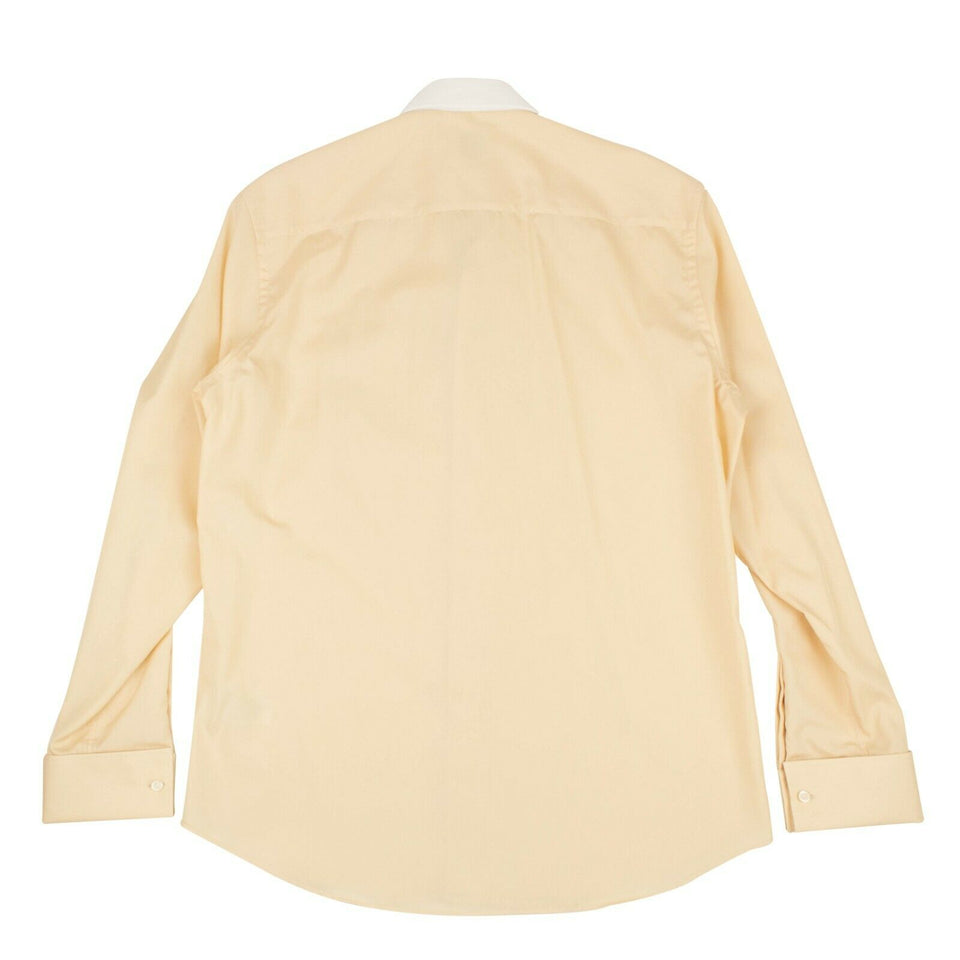 Burberry Men's Tan Buttermilk Collar Shirt