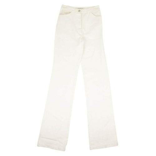 A Plan Application Denim Mid Rise Straight Jeans - White